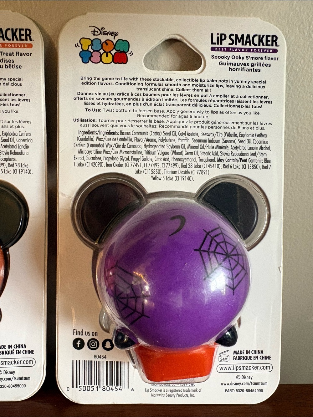 Disney Tsum Tsum Lip Smacker Halloween Mickey and Minnie New - Picture 6 of 6
